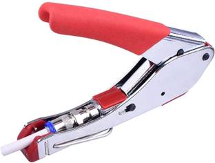 Ekavir - Professional Waterproof Metal Connector Compression Crimping Tool Crimper for RG6 (5C) RG59 (4C) Coax Cable Connect Connecting Tools Cordless Crimper
