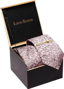 LOUIS STITCH Silk Tie Pin Set