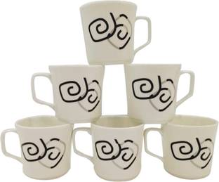 UPC Bone China Exquisite Fine Bone China Ceramics Tea Cups / Coffee Mugs - Set of 6