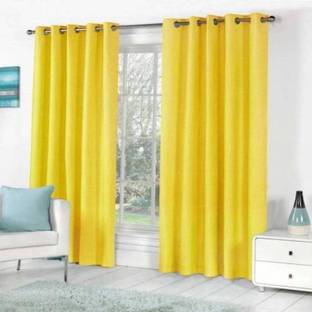 Mclimb 152.1 cm (5 ft) Window Polyester Semi Transparent Curtain (Pack Of 2)