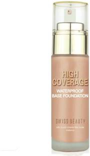 SWISS BEAUTY High Coverage Foundation Waterproof N-06 (Medium Beige) Foundation