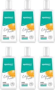 Spotzero by Milton , Set of 6, 100 ml Hand Sanitizer Bottle