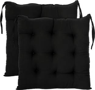 KUBER INDUSTRIES Microfibre Chair Pad Pack of 2 Solid