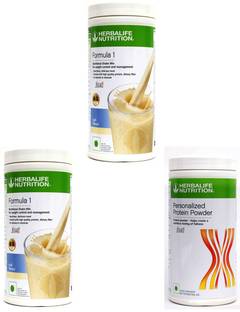 HERBALIFE Formula 1 Shake - Kulfi Flavor 2 PCS With Protein Powder 400 Grams For Weight Loss Plant-Based Protein
