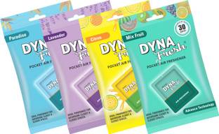 DYNAFRESH Assorted Air Freshener Blocks Pocket Air Freshener Assorted (Pack of 8 X 10g)