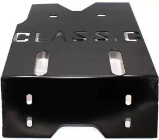 Bullkartzone Front Mud/Engine Crash Guard For Royal Enfield Classic 350 2006, 2007, 2008, 2009, 2010, 2011, 2012, 2013, 2014, 2015, 2017, 2018, 2019 (Black)