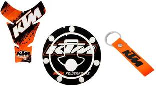 Golden Lion Stylish ktm tank pad with key chain Bike Tank Pad Bike Tank Pad