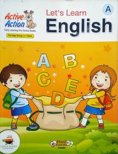 Active Action Early Learning Pre-School Books Let's Learn English A