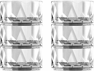 Sarsawal Glass Serving Bowl Crystal Cut Thailand Glass Chef's Bowl, 4 Inch Diameter Glass / Small Glass Kattori/Glass Bowl Set/Serving Bowl/Snack Bowls 285 ml