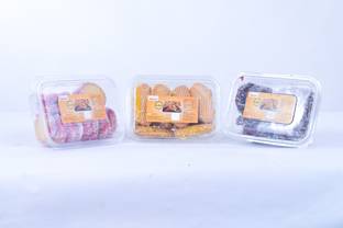 HARNAAM'S 3 FLAVOURS OF JAM COOKIES (PINEAPPLE/MIXFRUIT/CHOCOLATE) Bakery Biscuit