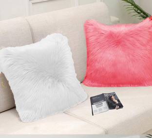 PICKKART Microfibre Cushion Pack of 2 Solid