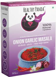 HEALTHY PANDA Maharastrian Kanda Lasun Masala / Onion Garlic Masala / Masala Khara / Kanda Lasoon Masala / Desi Ghati Masala / Marwadi Chutney / Mirch Masala 100% Fresh & Natural (200 Gms ) 100 Gms X 2
