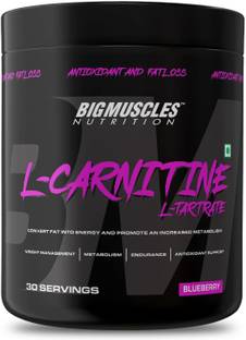 BIGMUSCLES NUTRITION L-Carnitine L-Tartrate Powder [30 Servings, Blueberry] | 1900 mg |