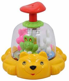 baby tone Funny Spiner Push and Spin Mini Popper for Toddlers and Kids (Multi Color)