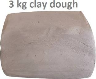 Onlinch Earthen Clay / Grey Terracotta Clay Ready to Use Natural Clays Art Clay