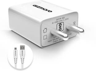 Gizmore 12 W Quick Charge 2.4 A Wall Charger for Mobile with Detachable Cable