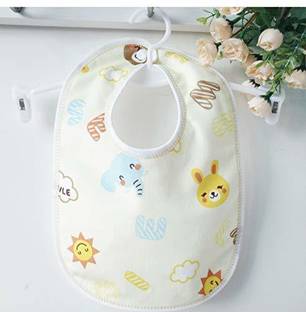 Vadhavan Fast Dry-Waterproof, SuperSoft Cotton , Elegant , Stylish Velcro bibs for babies