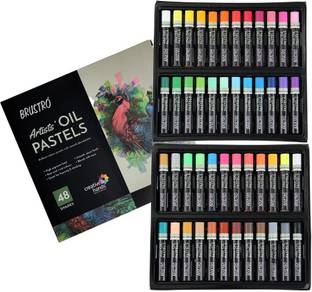 BRuSTRO Artists Oil Pastel Set of 48
