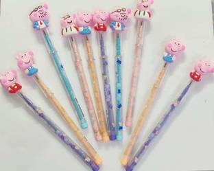 PARTYPLANET Cute Funky Kids Favorite Peppa Pig Pencils / Birthday Return Gift / School Supply -Pack of 12 Pencil