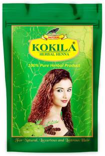 KOKILA Herbal Henna(Mehandi) Powder|6 Ayurvedic Herbs|100% Organic & Natural|Promotes Hair Growth|Natural Hair Color Pack of 1)