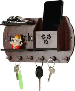 FMSA4 home decoration items for living room key holder wood mobile charger stand Wood Key Holder