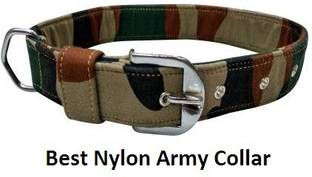 Hachiko Premium Quality Nylon 3D Military Army Printed Dog Collar Dog Everyday Collar