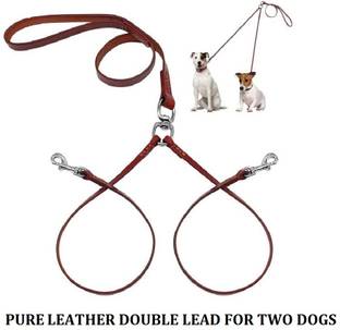 Hachiko Heavy Duty Double Leather Dog Leads For All Dogs Dog Leash