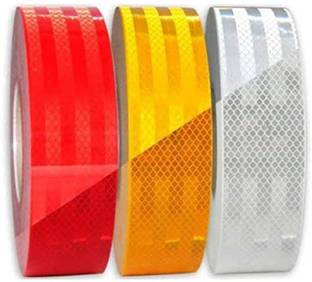 Dishita Creations High Intensity Reflective Multi Colour Reflective Tape 50mmX2Meter(2 meter Each Color) 50 mm x 2 m multi Reflective Tape