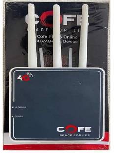 COFE 4G WIFI DEVICE CF903 4G Router 2.4 GHz 450 Mbps Wifi Speed Dual Band External Antenna MiFi (Sim Based)
