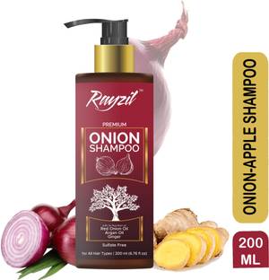 Rayzil onion hair fall shampoo, hair growth shampoo with 3x nutrition.