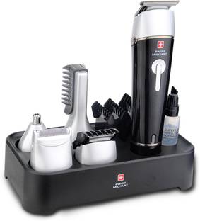 SWISS MILITARY 5-in-1 Grooming Kit (SHV-5, Black) Grooming Kit 70 min  Runtime 5 Length Settings