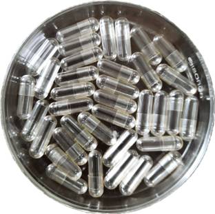 Therawin Size 0 Clear/Clear Empty Capsule 1000