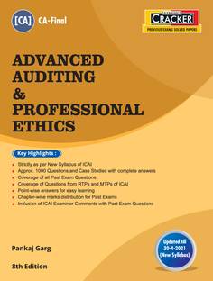 Taxmann’s CRACKER for Advanced Auditing & Professional Ethics – The Most Updated & Amended Book with 1,000+ Questions & Case Studies with Answers for Past Exam Questions of CA Final | New Syllabus