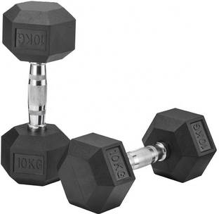 YMD Hexa Double Hexagon 10KGx2 Fixed Weight Dumbbell