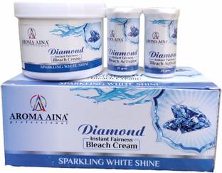 AROMA AINA Diamond Facial Cream Bleach Salon Pack 300 gm Pack fairness