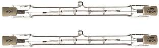 WON Halogen 1000 W Tube Continuous Light for Video Light Video Cameras and YouTube Video Shooting Pack of 2 Halogen Flash