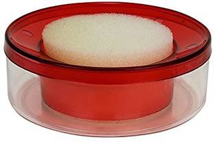 CARIZO Mansarover Sponge Damper Pad | Extra Storage Water Area | Currency Counter | Finger Wet Moistener | Counting Papers & Documents | Maroon Color Painting Sponge Block