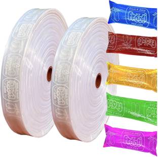 Ekavir Packing Roll, Ice Candy, Fruiti Pepsi Pipe Roll, Liquid Candy Making Roll 60 Micron Pure Virgin LDPE Packing Material Plastic Storage Pouch