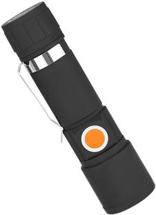 GALLAXY USB Rechargeable LED Zoomable Flashlight Torch Lamp Built in Battery With USB Cable Gift Box Torch Emergency Light Portable Pocket Size Mini LED Flashlight Torch Torch (Black : Rechargeable) 3 hrs Torch Emergency Light