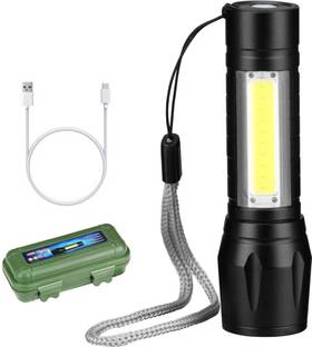 Crostal Professional Rechargeable powerful LED Super Bright Waterproof USB Torch Torch