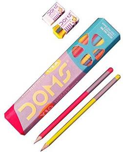 DOMS Y1 Extra Dark Triangle Pencil - Pack of 10