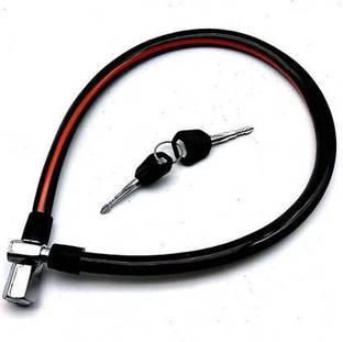 WHITE POPCORN Cable Lock For Helmet Cycle Lock Cycle Lock