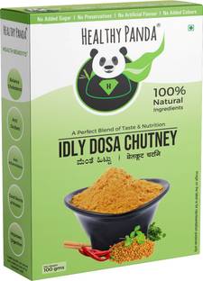 HEALTHY PANDA Idly Dosa Chutney Powder / Idly Dosa Chutney Podi / Podi Chutney / Kharam Podi / Methi Chutney /Metkut Chutney / Molaga Podi / Gun Powder (400 Gms) 100 Gms x Pack of 4 Chutney Powder