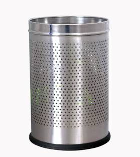 malabar Mintage Stainless Steel Paper Bin 8x12" , Perforated Dust Bin 10 ltr (Small) Stainless Steel Dustbin