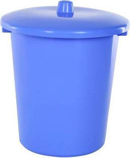 YASHODEEP PLASTIC Simple Design Construct Unbreakable Plastic Using Dustbin ( 13 L ) - Blue Plastic Dustbin