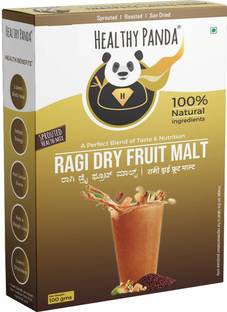 HEALTHY PANDA Organic Sprouted Ragi Dry fruit Malt/Sprouted Ragi Health Mix(400 Gms) 100Gms x 4 Nutrition Drink