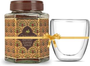 Octavius Brew Riser Combo | Instant Gold Coffee with Double Wall Cup | Arabika & Robusta Blend. Combo