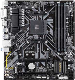 GIGABYTE B450M DS3H (AMD Ryzen AM4/M.2/HMDI/DVI/USB 3.1/DDR4/Micro ATX) AM4Socket Micro-ATX AMD B450 Chipset DDR4 Motherboard for Desktop