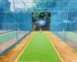 Amz Sports Nets Standard Cricket Practice/Training Net for Ground BLUE 1Side1.5MM THICK(10 X40FT Cricket Net