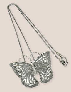 HIGH TRENDZ Oxodised Silver Metal Gypsy Style Statement Chain Pendant Silver Alloy Pendant Set